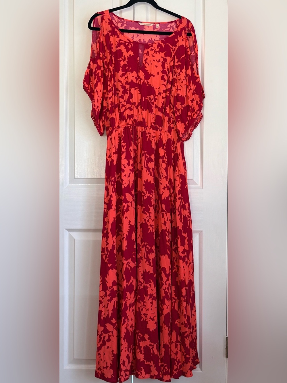 Soft Surroundings Dress, Fuchsia & Coral Maxi, size medium